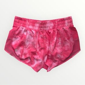 Lululemon Athletica Beat The Heat Short Tidal Trip Boom Juice Pink Size 6